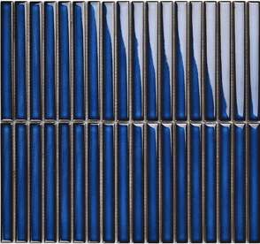 Y15FW05 Мозаика Porcelain mosaic Strip Синий глянцевый 1.5х14.5 29.4х31.3 (294x313)