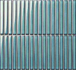 Y15FW28 Мозаика Porcelain mosaic Strip Бирюзовый глянцевый 1.5х14.5 29.4х31.3 (313x294)