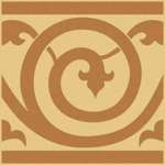 150E040F301 Декор керамогранит Winckelmans ENC 40F Cognac (Red) 15x15 (150x150)