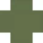 Winckelmans Метлахская плитка Cross 7 Green Australian Vea 7x7