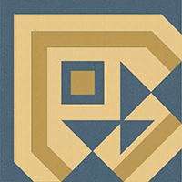 Winckelmans Метлахская плитка Enc 21a Cognac (D.Blue, D.Yellow) 10x10