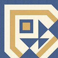 Winckelmans Метлахская плитка Enc 21a White (D.Blue, D.Yellow) 10x10