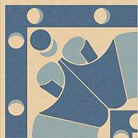 Winckelmans Метлахская плитка Enc 24a Ivory (D.Blue, L.Blue) 10x10