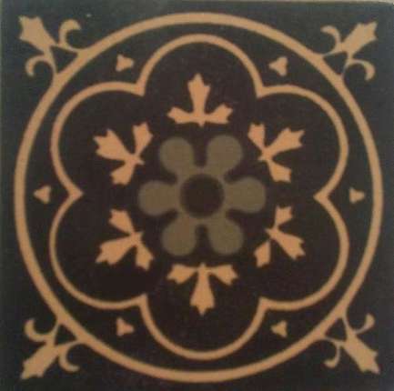 Winckelmans Метлахская плитка Enc 09 Cognac (Black,Grey) 7x7