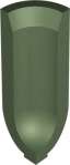 Winckelmans Метлахская плитка Coved Skirting Angle Int. Green Veu 3.2x11