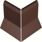 Winckelmans Метлахская плитка Sit-On Skirting Angle External Par Brown Bru (Компл.) 10x10