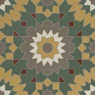 Winckelmans Метлахская плитка Decor Amsterdam 02 (Cog Vea Grp Rou Bau) 15x15