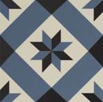 150N505D001 Декор керамогранит Winckelmans Decor Seville 01 (BEU NOI BAU) 15x15 (150x150)