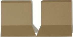 Winckelmans Метлахская плитка Sit-On Skirting Angle External Mole Tau (Компл.) 10x10