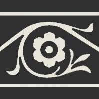 Winckelmans Метлахская плитка Enc 18f White (Black) 10x10