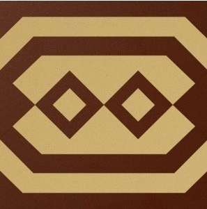 Winckelmans Метлахская плитка Enc 21f 07 (Rou Cog) 10x10