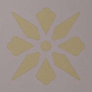 Winckelmans Метлахская плитка Decor Enc 06 Fleur 01 (Par, Lin) 15x15