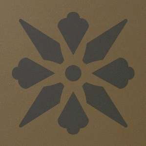 Winckelmans Метлахская плитка Decor Enc 06 Fleur 05 (Ant,Cafi) 15x15