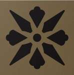 150N006D006 Декор керамогранит Winckelmans Decor Enc 06 Fleur 06 (NOI,CAFI) 15x15 (150x150)