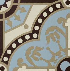 Winckelmans Метлахская плитка Decor Vieux Lille 03 (Bep, Bru, Lin. Bau) 15x15