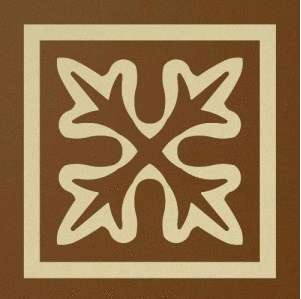 Winckelmans Метлахская плитка Enc01 Patte 03 (Car, Ivo) 5x5