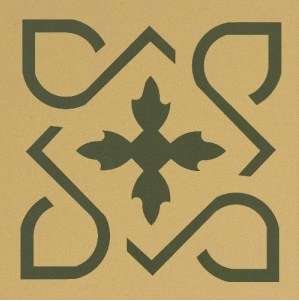 Winckelmans Метлахская плитка Enc07 Vico 04 (Cog, Vea) 7x7