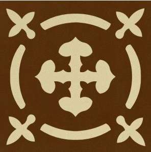 Winckelmans Метлахская плитка Enc08 Clea 03 (Hav, Ivo) 7x7