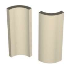 Winckelmans Метлахская плитка Swimming Pool Angle Internal Super White Bas 3.2x10