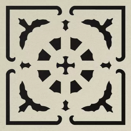 Winckelmans Метлахская плитка Enc14 Flow 05 (Noi, Bau) 7x7