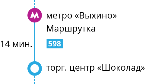 от метро Выхино 598 маршрутка